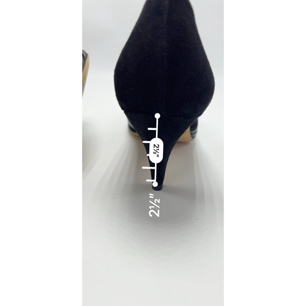 New! Loeffler Randall Black leather suede heel - Picture 7 of 7